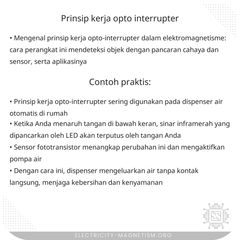 Prinsip Kerja Opto-Interrupter
