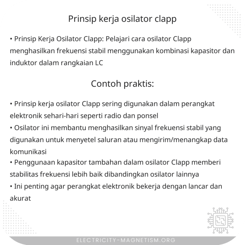 Prinsip Kerja Osilator Clapp
