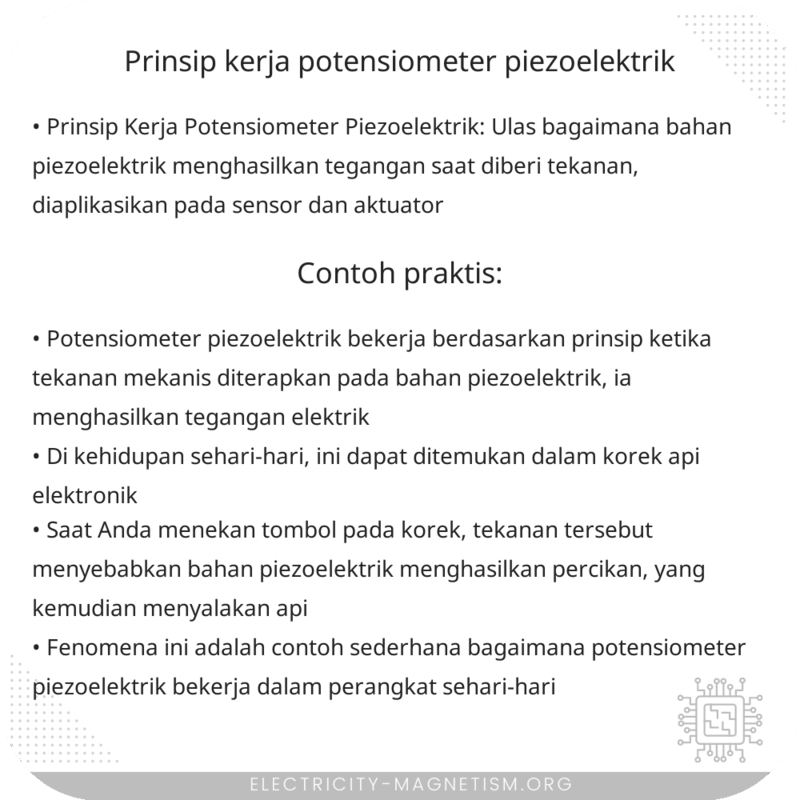 Prinsip Kerja Potensiometer Piezoelektrik