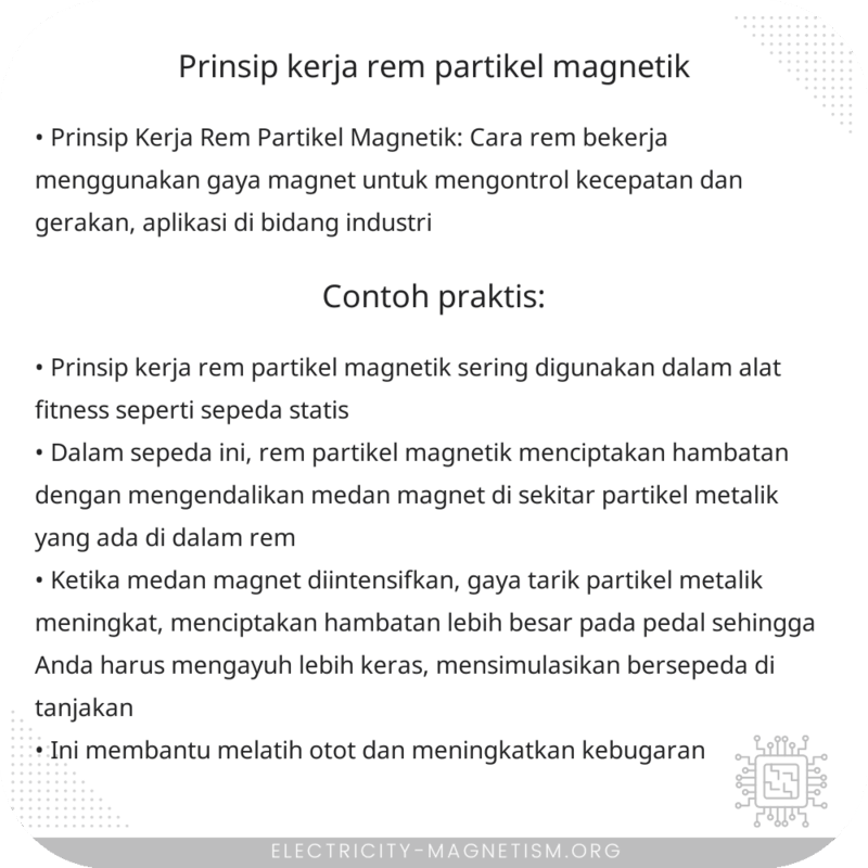 Prinsip Kerja Rem Partikel Magnetik