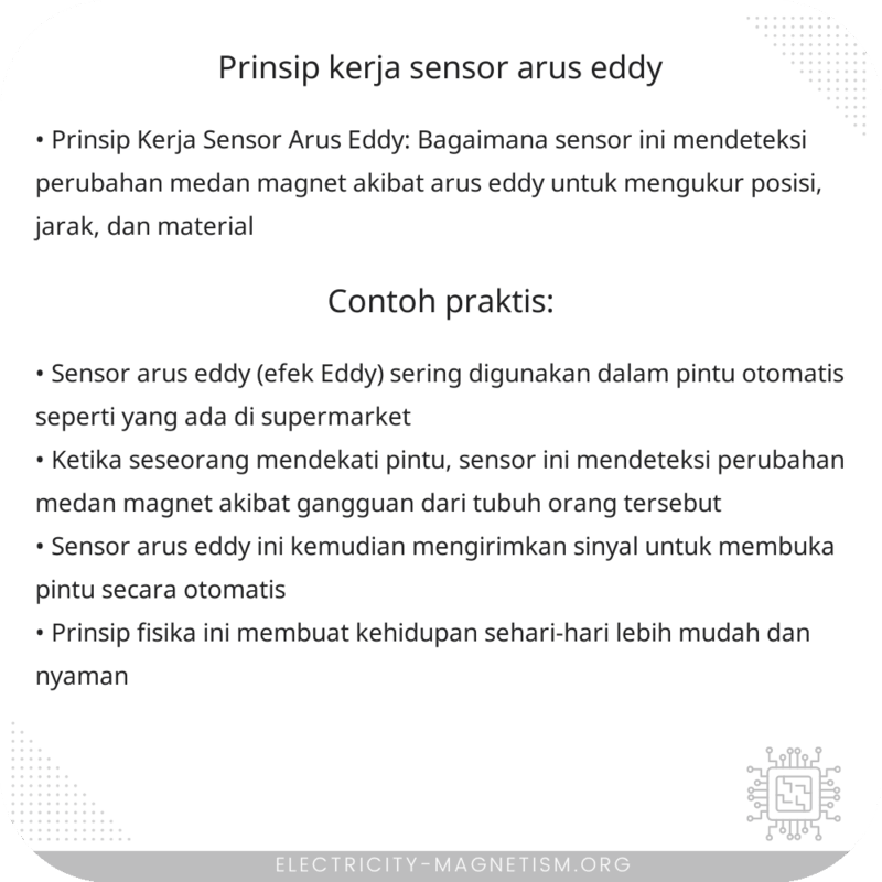 Prinsip Kerja Sensor Arus Eddy