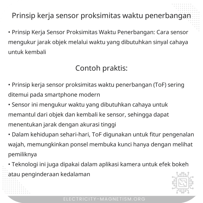 Prinsip Kerja Sensor Proksimitas Waktu Penerbangan