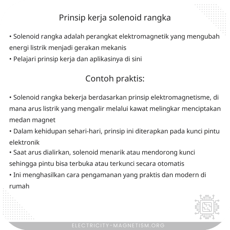 Prinsip Kerja Solenoid Rangka