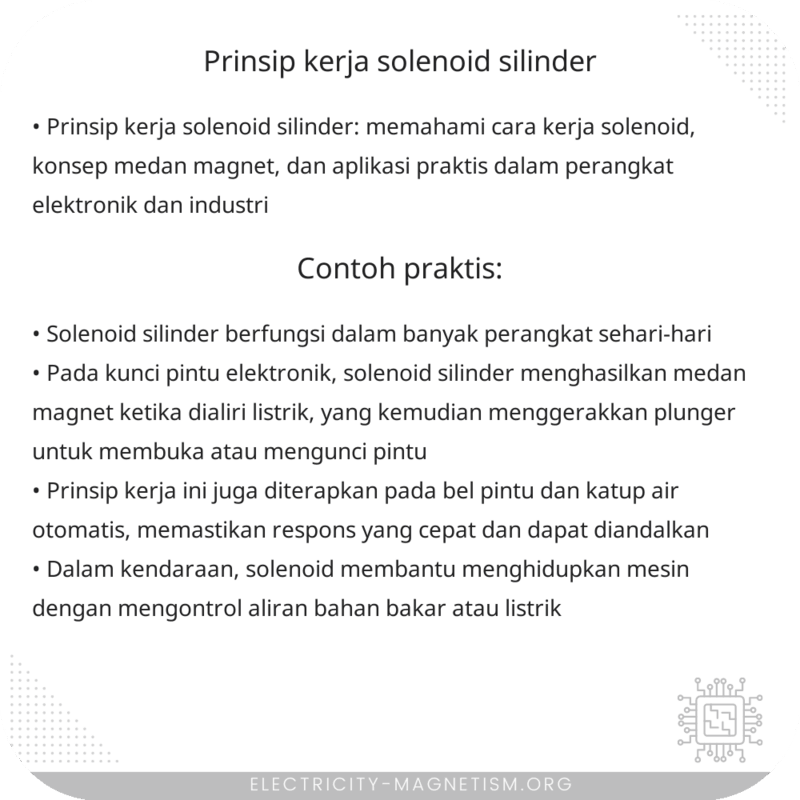 Prinsip Kerja Solenoid Silinder