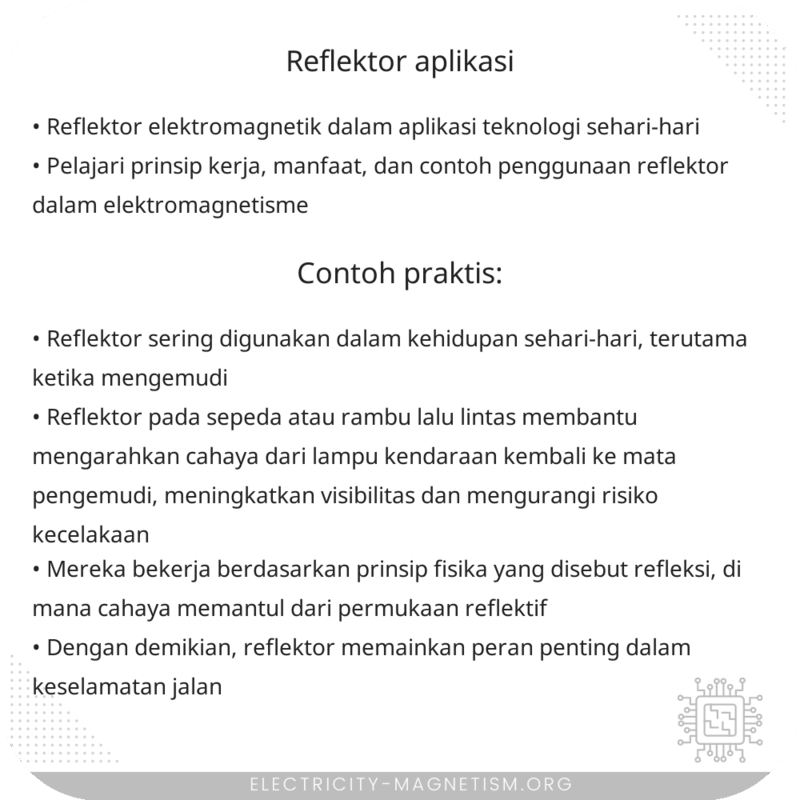 Reflektor | Aplikasi