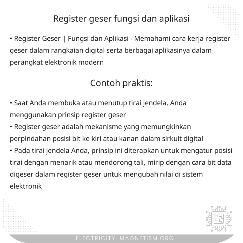Register Geser | Fungsi dan Aplikasi