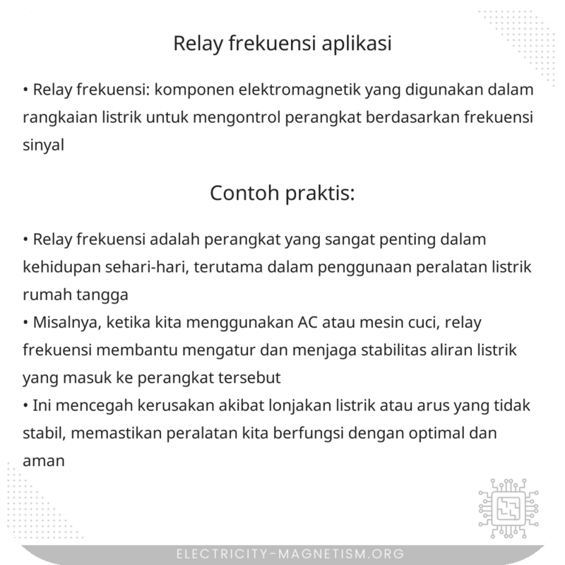 Relay Frekuensi | Aplikasi