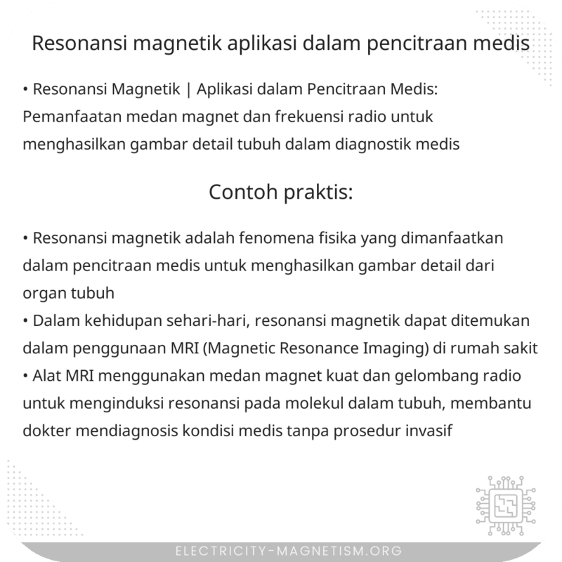 Resonansi Magnetik | Aplikasi dalam Pencitraan Medis