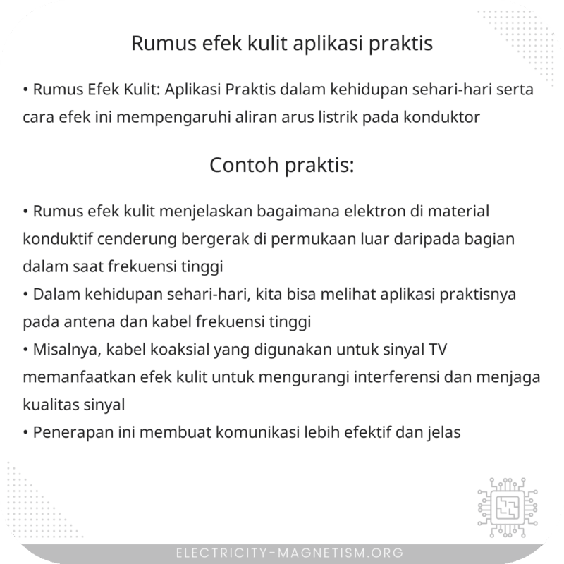 Rumus Efek Kulit | Aplikasi Praktis
