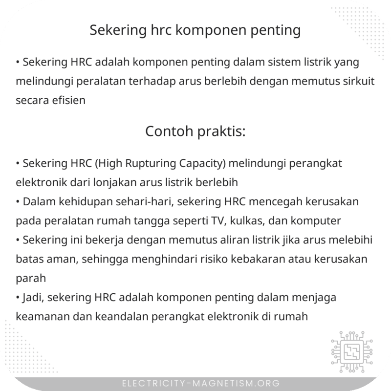 Sekering HRC | Komponen Penting