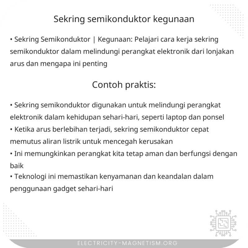 Sekring Semikonduktor | Kegunaan