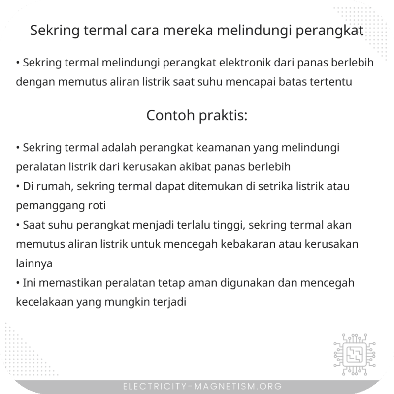 Sekring Termal | Cara Mereka Melindungi Perangkat