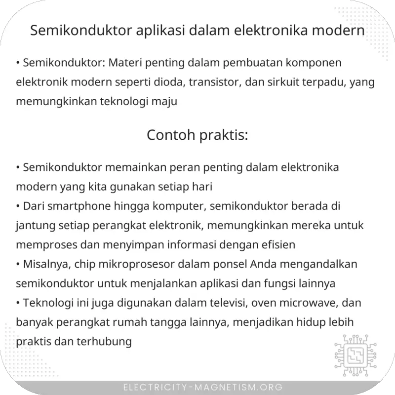 Semikonduktor | Aplikasi dalam Elektronika Modern