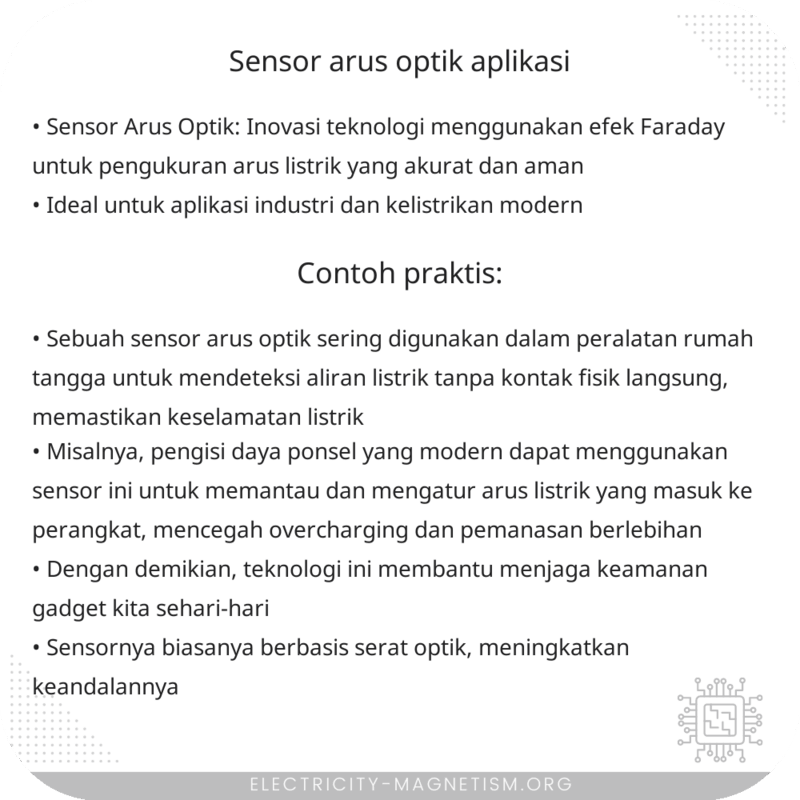 Sensor Arus Optik | Aplikasi