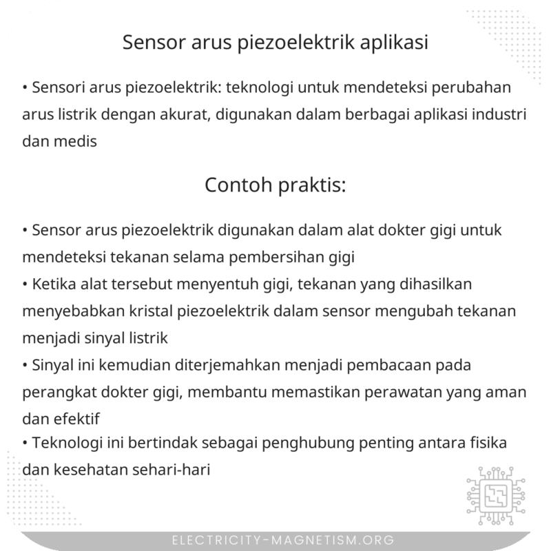 Sensor Arus Piezoelektrik | Aplikasi