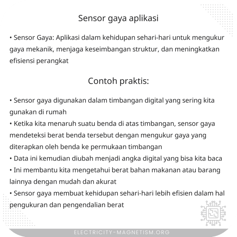 Sensor Gaya | Aplikasi