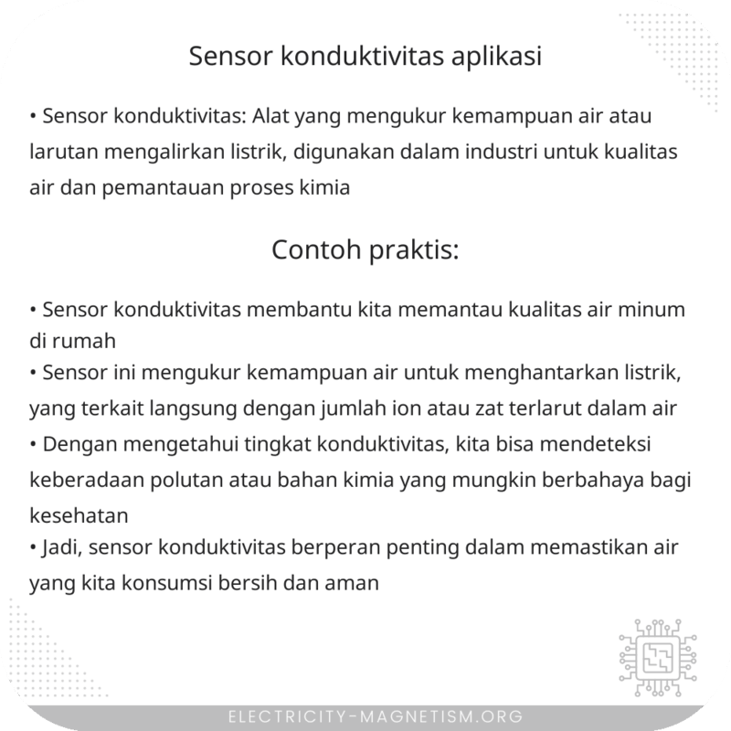 Sensor Konduktivitas | Aplikasi