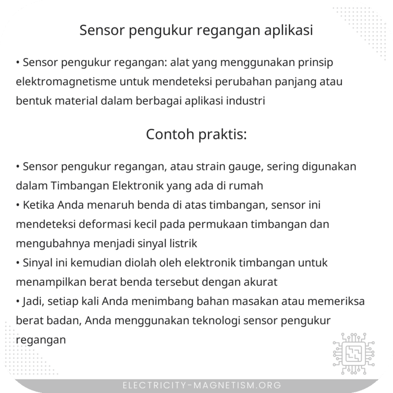 Sensor Pengukur Regangan | Aplikasi