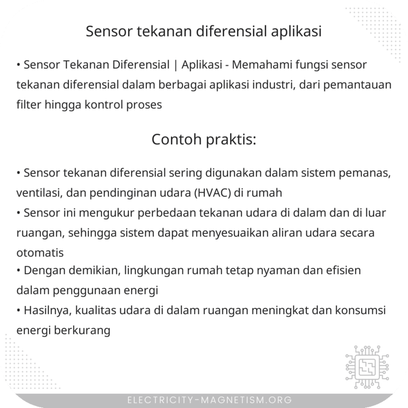 Sensor Tekanan Diferensial | Aplikasi