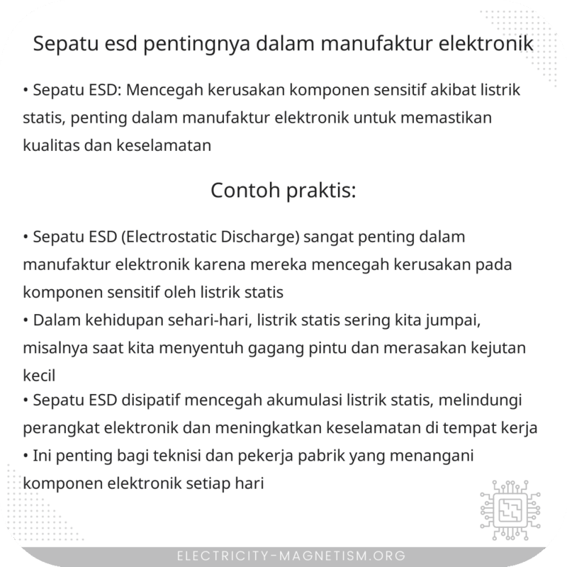 Sepatu ESD | Pentingnya dalam Manufaktur Elektronik