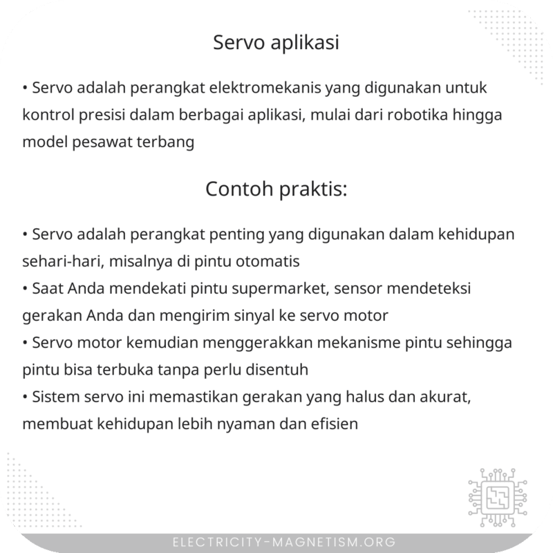 Servo | Aplikasi