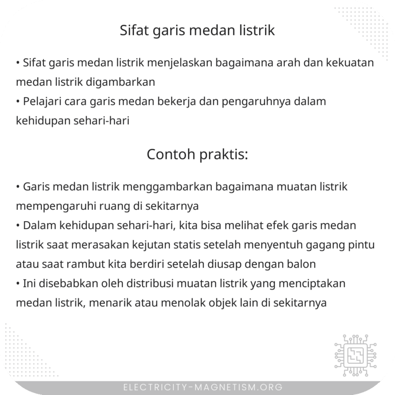 Sifat Garis Medan Listrik