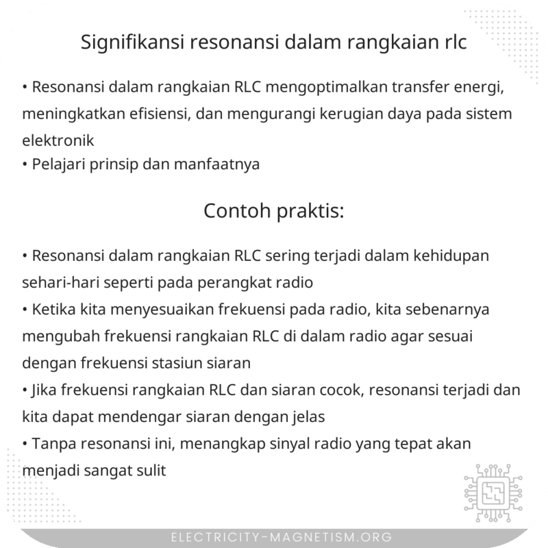 Signifikansi Resonansi dalam Rangkaian RLC