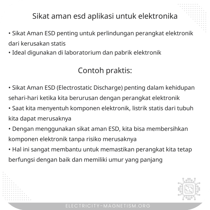 Sikat Aman ESD | Aplikasi untuk Elektronika