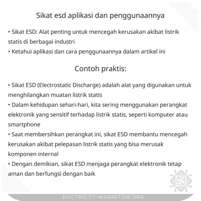 Sikat ESD | Aplikasi dan Penggunaannya