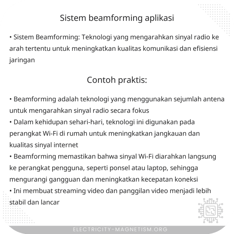 Sistem Beamforming | Aplikasi