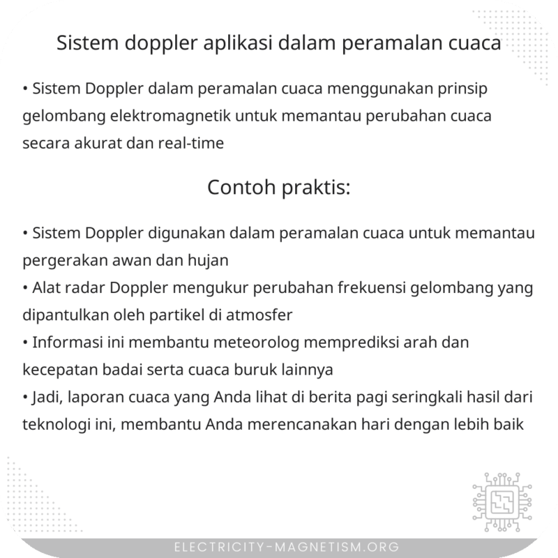 Sistem Doppler | Aplikasi dalam Peramalan Cuaca