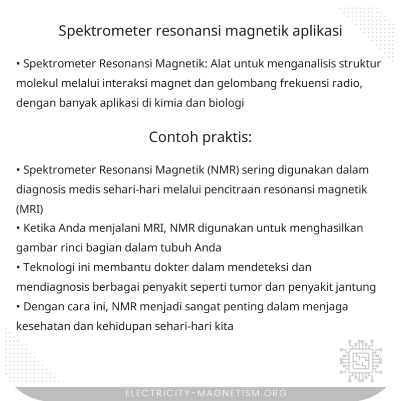 Spektrometer Resonansi Magnetik | Aplikasi