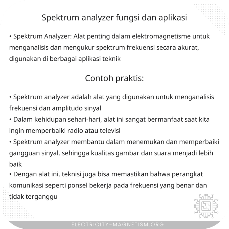 Spektrum Analyzer | Fungsi dan Aplikasi