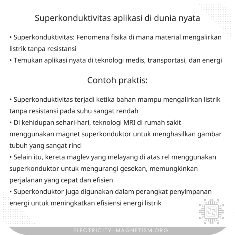 Superkonduktivitas | Aplikasi di Dunia Nyata