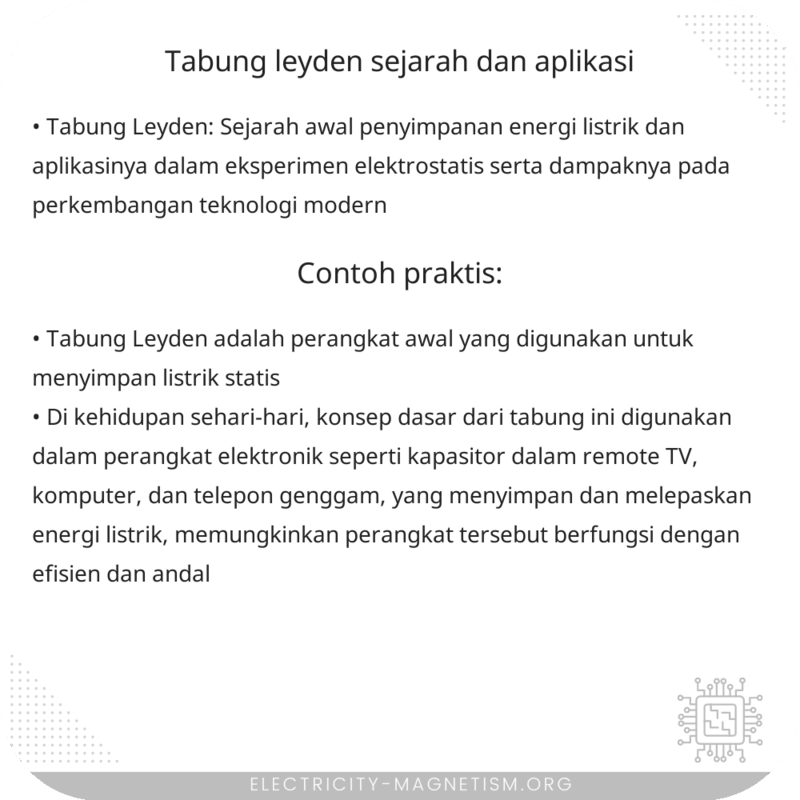 Tabung Leyden | Sejarah dan Aplikasi