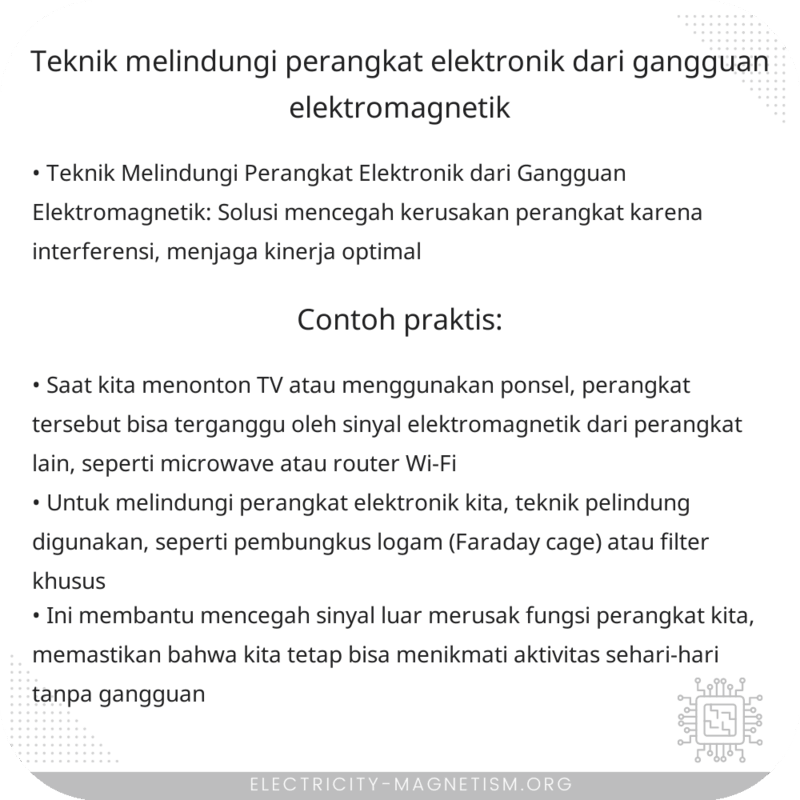 Teknik Melindungi Perangkat Elektronik dari Gangguan Elektromagnetik