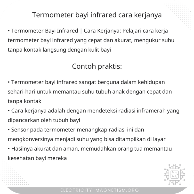 Termometer Bayi Infrared | Cara Kerjanya