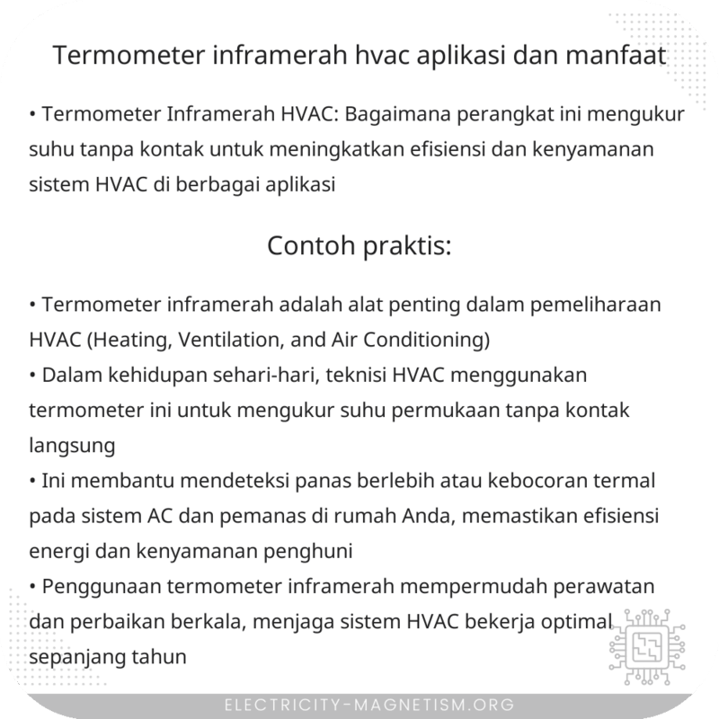 Termometer Inframerah HVAC | Aplikasi dan Manfaat