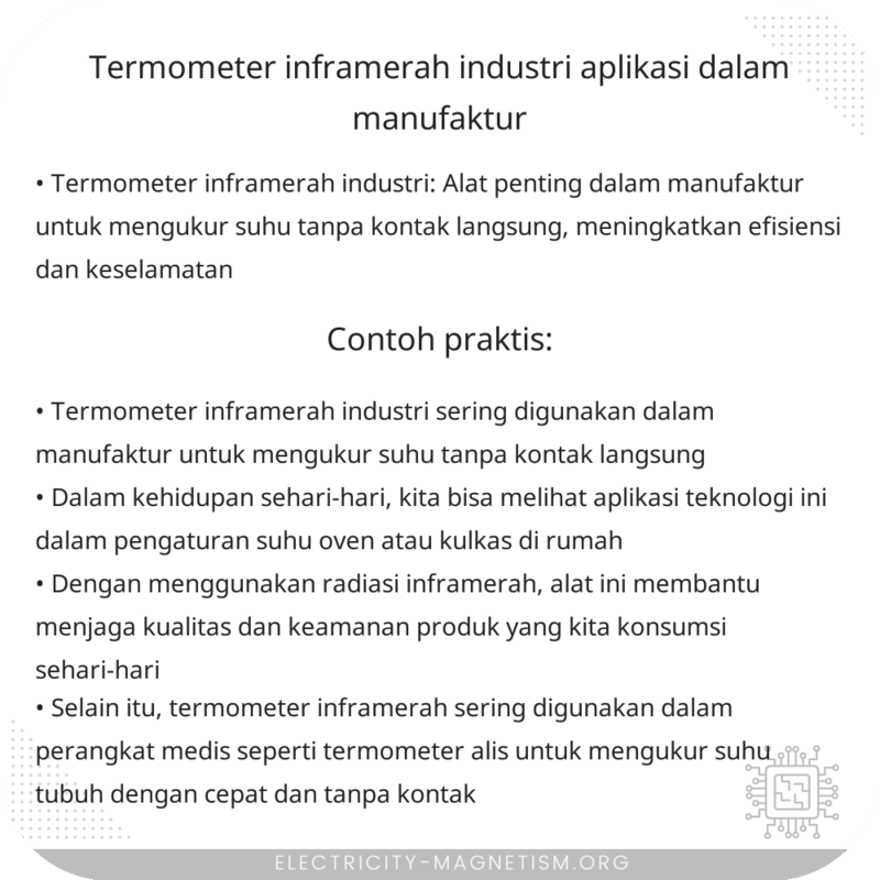 Termometer Inframerah Industri | Aplikasi dalam Manufaktur