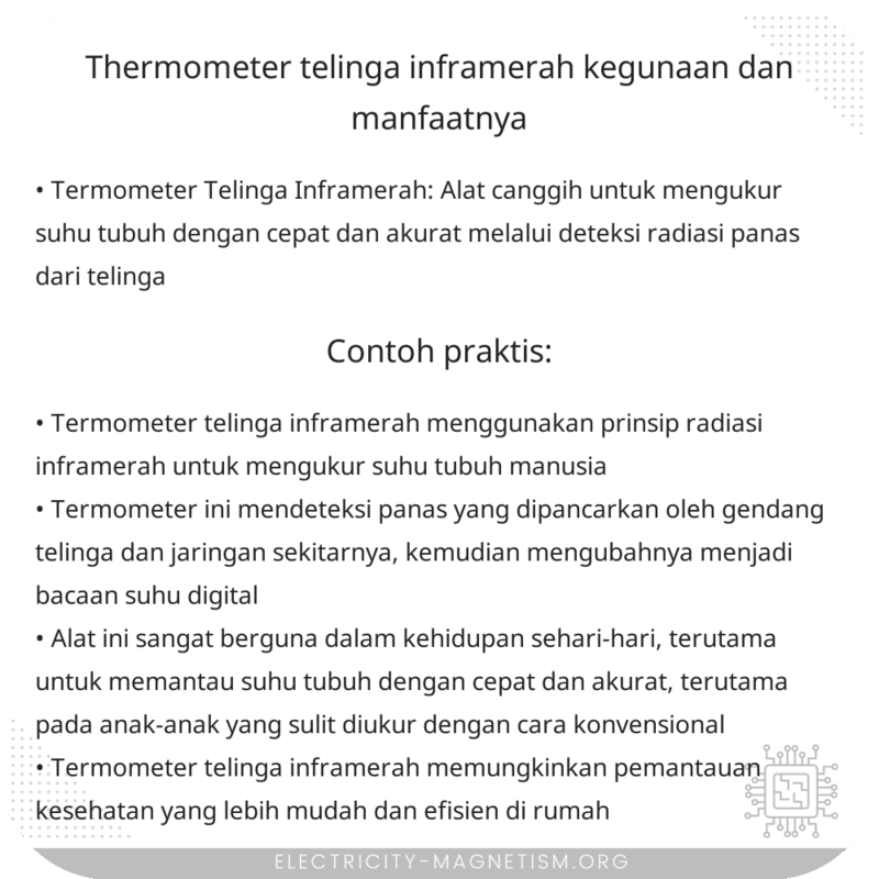 Thermometer Telinga Inframerah | Kegunaan dan Manfaatnya