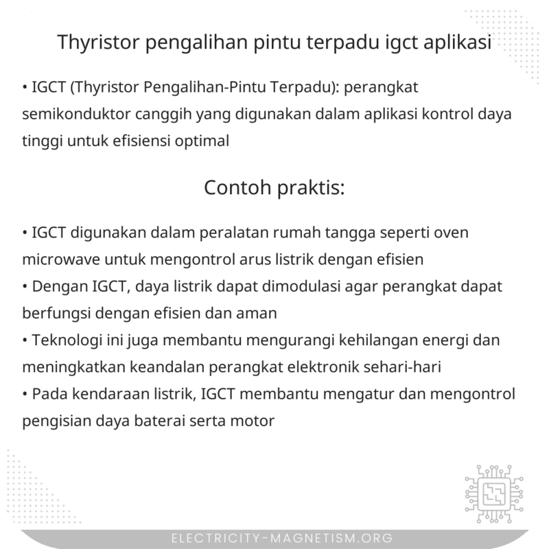 Thyristor Pengalihan-Pintu Terpadu (IGCT) | Aplikasi
