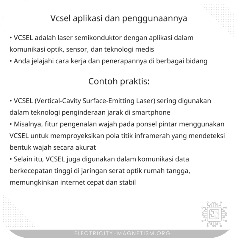 VCSEL | Aplikasi dan Penggunaannya