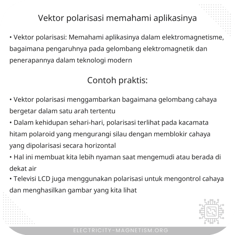 Vektor Polarisasi | Memahami Aplikasinya